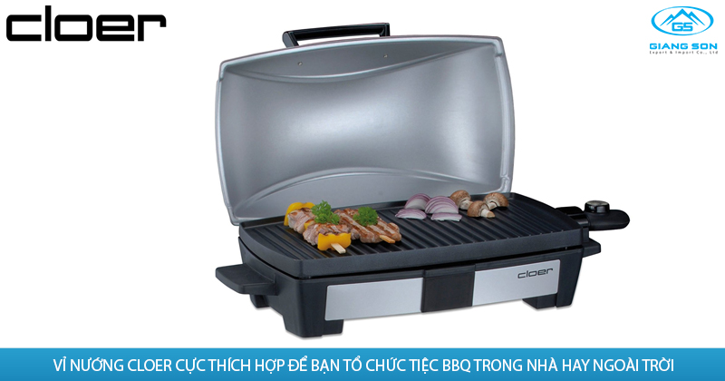 Vỉ nướng Cloer cực thích hợp để bạn tổ chức tiệc BBQ trong nhà hay ngoài trời