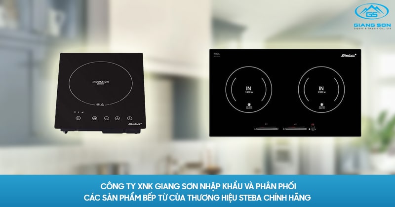 Công ty XNK Giang Sơn nhập khẩu và phân phối các sản phẩm bếp từ của thương hiệu Steba chính hãng 