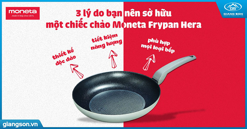 3 lý do bạn nên sở hữu một chiếc chảo Moneta Frypan Hera!