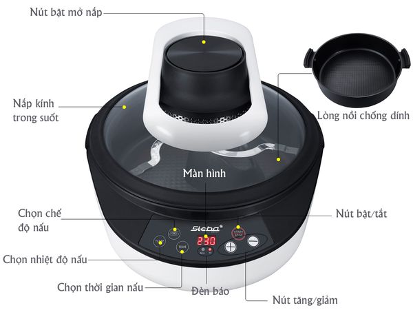 NỒI CHIÊN KHÔNG DẦU STEBA HF 2050