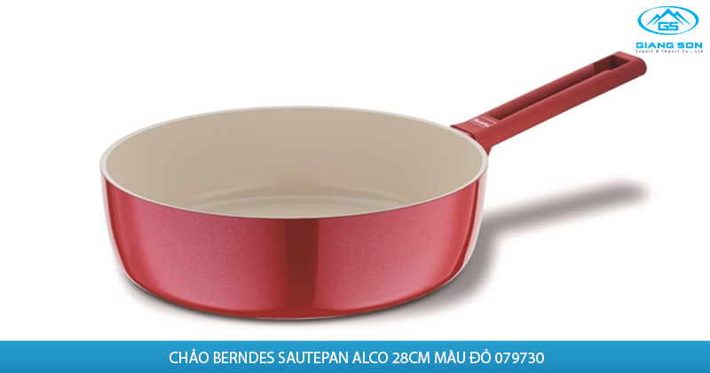 Chảo Berndes Sautepan Alco 28cm màu đỏ 079730