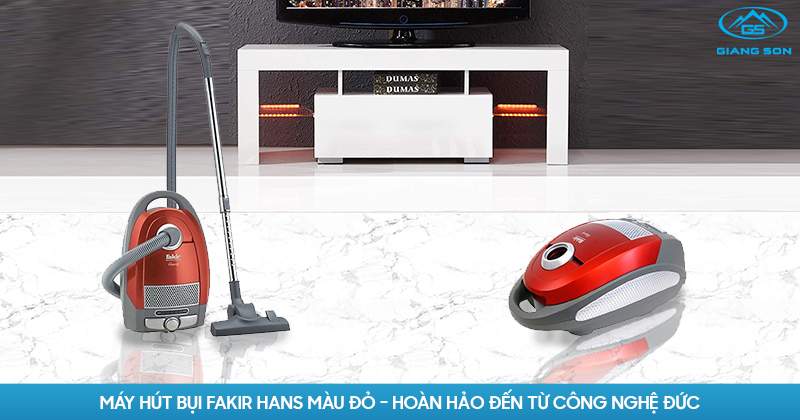 MÁY HÚT BỤI FAKIR HANS MÀU ĐỎ